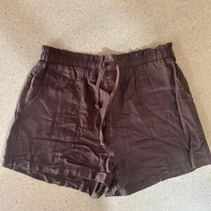 Brown Drawstring Shorts